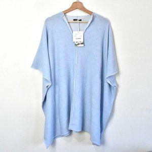 Eskandar $2495 NWT Women Slit Neck Poncho Wool Top